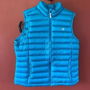 Womens Ariat XLTeal Puffer Vest